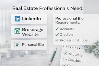 write your real estate bios and profiles