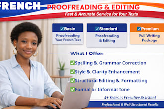 write and edit documents in french