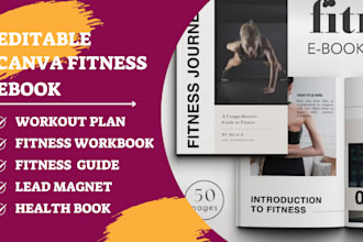 canva health fitness ebook medical guide book formatting lead magnet journal