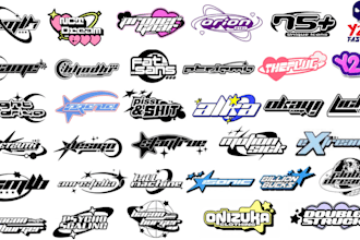 design y2k and street wear logo for t shirt and clothing brand