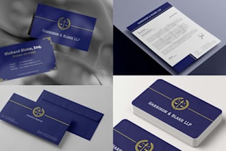 do business card, letterhead, and envelope design