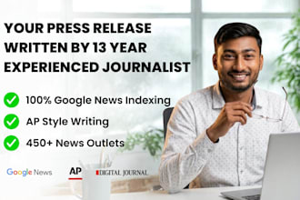 write and distribute professional press releases as a journalist