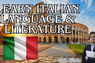 be your italian language and literature teacher