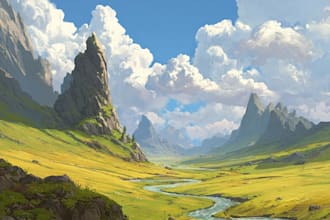 do the landscape illustration or concept art for you