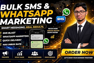 do bulk sms marketing, sms blast and bulk whatsapp marketing campaign