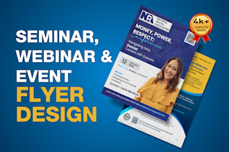 design a professional conference, seminar, webinar, or event flyer