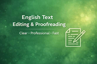 proofread and rewrite your text to be clear and professional