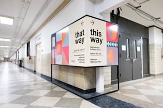 create signage design for indoor and outdoor use