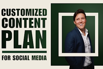 create a custom social media strategy and content calendar