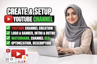 create and setup youtube channel