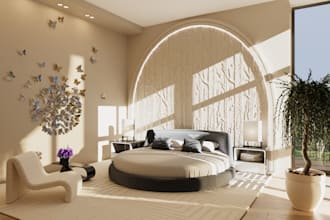realistic 3d room rendering with 3ds max  corona