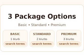 write your amazon book description blurb that sells