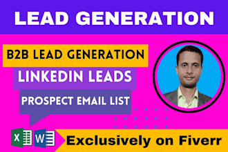 do linkedin leads b2b lead generation  prospect email list