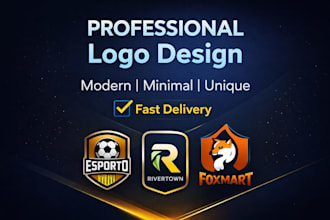 design a modern professional logo for your business