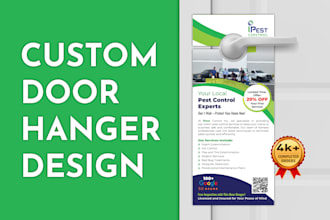 design professional door hanger design for your business