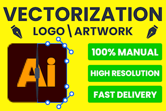 provide professional manual vector tracing