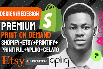 shopify print on demand store shopify pod etsy