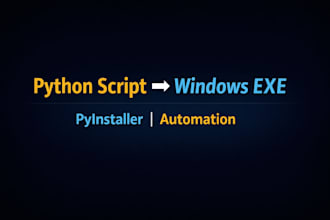 convert your python script into a standalone exe for windows