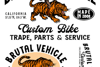 design a vintage badge logo for apparel and branding