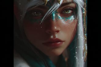 draw anime, realistic portrait or dnd character