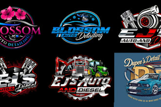design a professional car wash and auto detailing logo