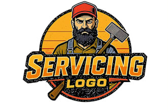 design high quality servicing logo with creative concepts
