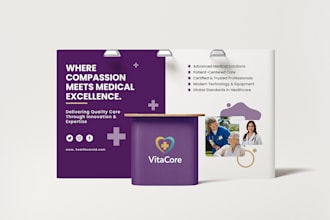 design exhibition booth table cloth and roll up banner