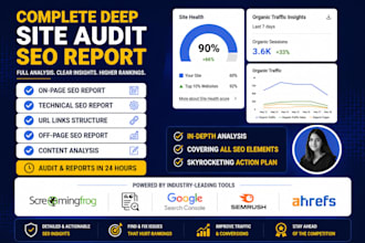 do a complete website SEO audit report, actionable fixes, technical audit