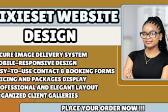 pixieset website photographer website client gallery website