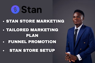 do stan store marketing, setup stan and also promote