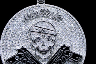 customize moissanite men pendant,hip hop jewelry,iced out necklace,rapper chains