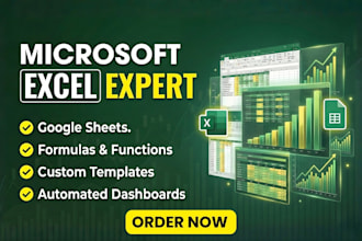 build custom excel spreadsheets templates, google sheets, dashboard, excel sheet