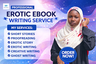 write erotic story and romance story erotic writing ghostwriter erotica