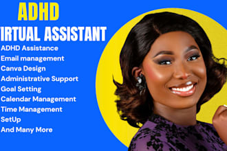 be full time creative executive adhd personal virtual assistant for socialmedia
