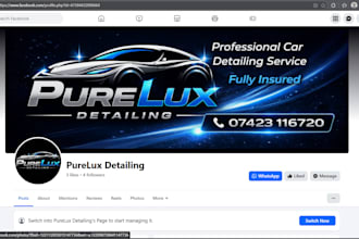 design facebook and instagram business pages