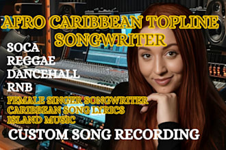record caribbean female vocal chops for rnb soca reggae dancehall and kompa zouk