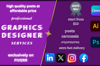 design social media posts or posters