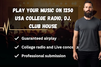 play your music on 1250 USA college radio stations dj clubhouse