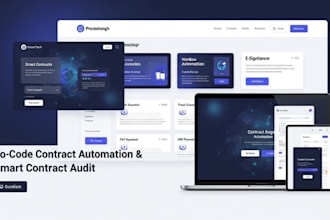 smart contract audit, no code contract automation, legal docs generator website