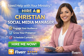 be your christian social media manager VA for instagram and facebook