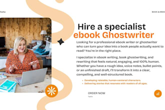 ghostwrite your christian ebook, ebook writer
