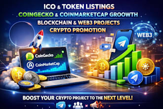 do ico and token listing with crypto promotion for web3 projects