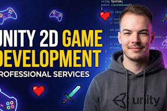 develop a custom 2d mobile game in unity