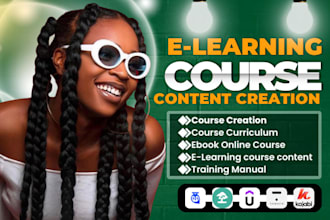 create elearning course content, video course, course upload, and ppt slides