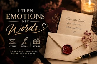 weave stories and poems for your said and unsaid feelings