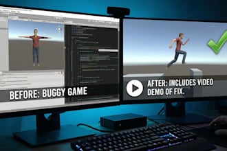 debug and fix your unity game errors and test them locally