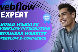 build website, webflow integration, business website, webflow ecommerce