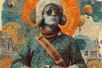 design an vintage culture illustration for band album cover artwork