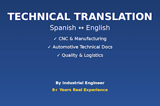 translate cnc, automotive, and engineering technical files
