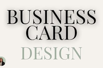 design a professional business card for your brand
